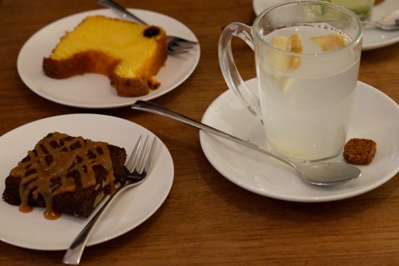 ginger tea and cake- vinnies